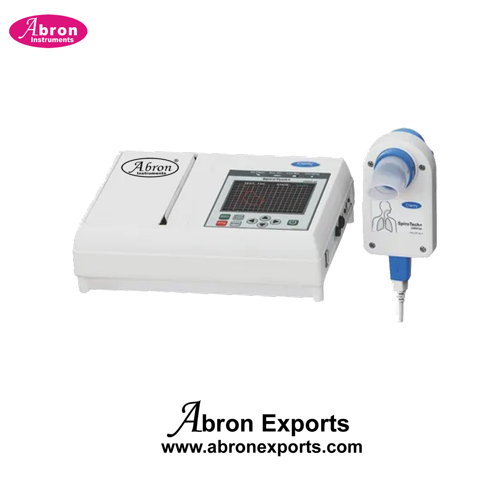 PFT Machine portable spirometer flow for air flow blowing pressure mouth piece Respirometer Hospital Abron ABM-2591C 